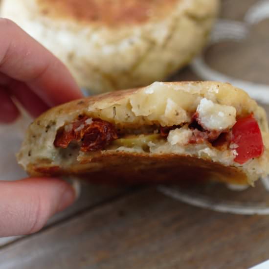 Stuffed Potato Cakes