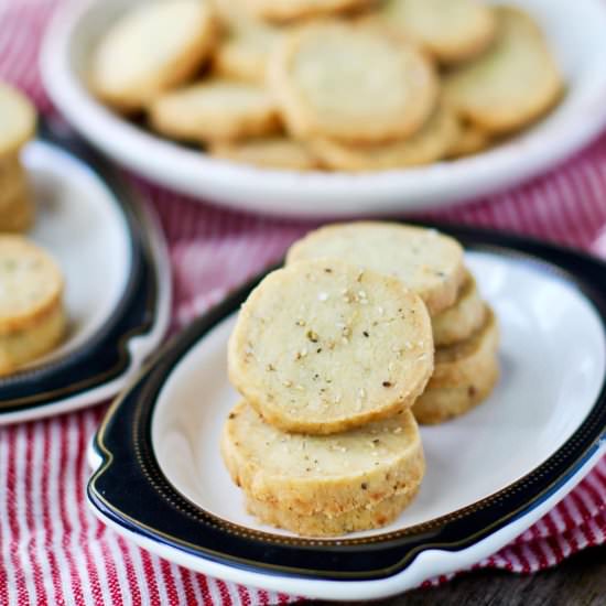 Toasted Sesame Seed Crackers