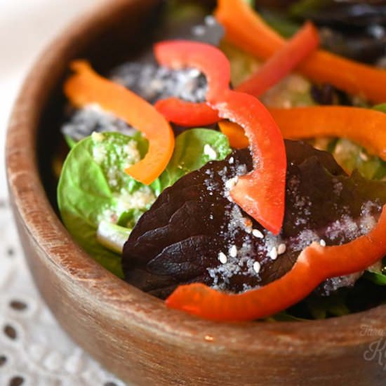 Keto Parmesan Garlic Vinaigrette