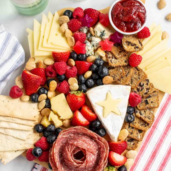 Patriotic Charcuterie Board
