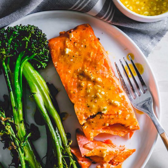 Maple Mustard Air Fryer Salmon