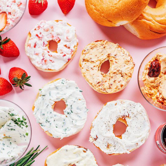 Flavored Cream Cheese (5 Ways!)