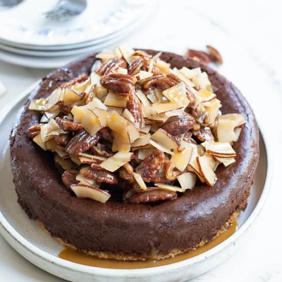 German Chocolate Cheesecake