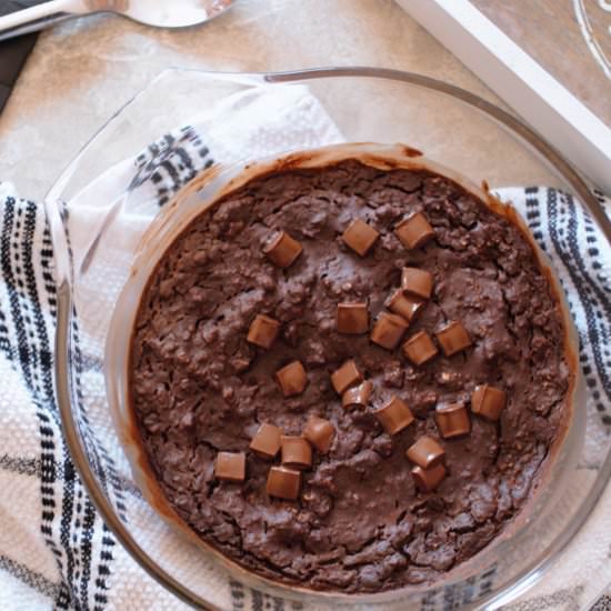 Chocolate Cheesecake Baked Oats