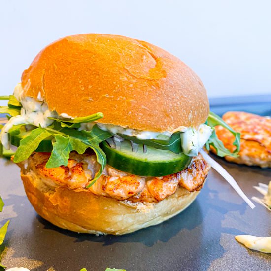 Healthy Fresh Salmon Burgers