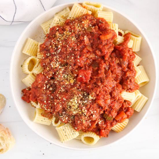 TVP Bolognese Sauce