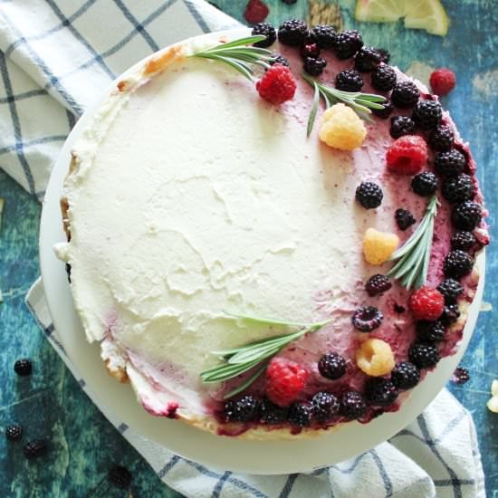 Lemon Berry Mascarpone Pie