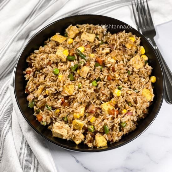 Vegan Fried Rice With Tofu