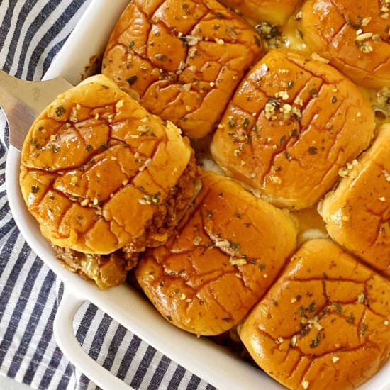 Cheeseburger Slider Casserole