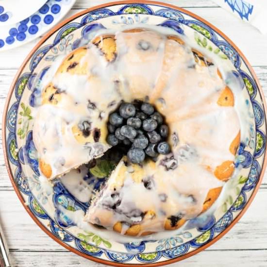 Lemon Blueberry Bundt Cake