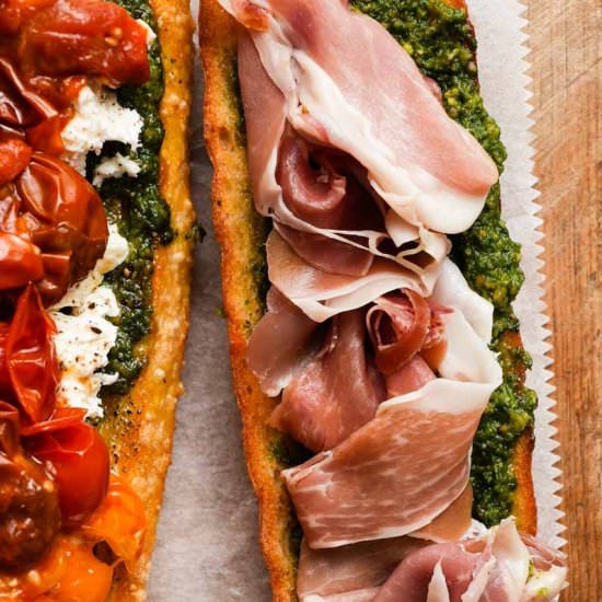 Roasted Tomato Caprese Sandwich