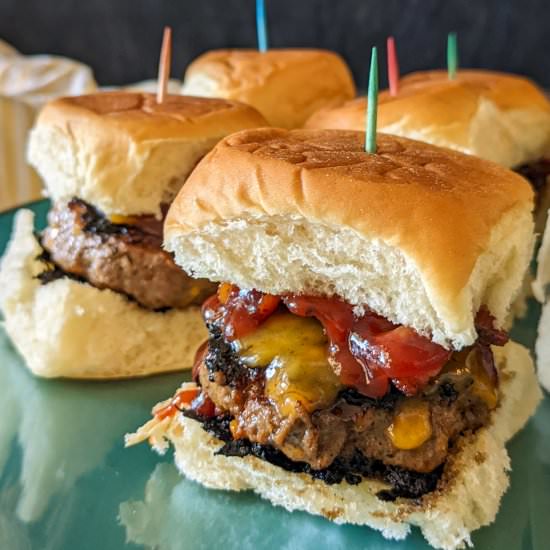 BBQ Bacon Cheeseburger Sliders