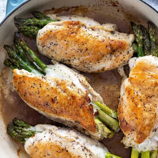 Asparagus Stuffed Chicken Breast
