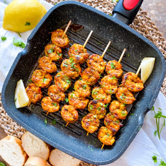 Spanish Shrimp Skewers