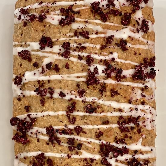 Blueberry & Lemon Glazed Chia Cake