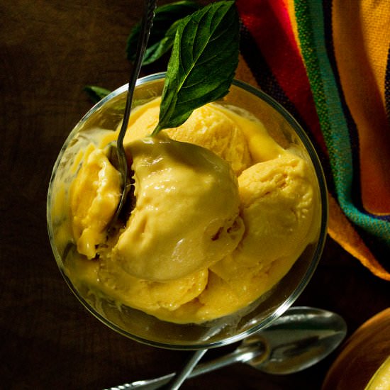 Easy Mango Ice Cream