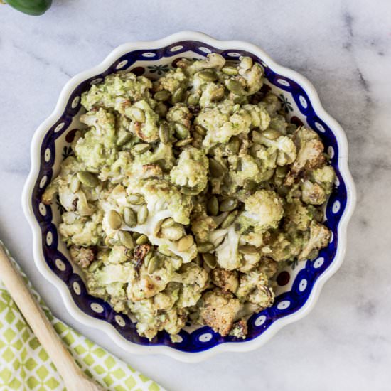 Green Harissa Cauliflower