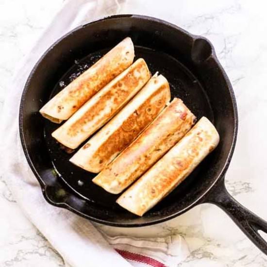 Bean and cheese flautas