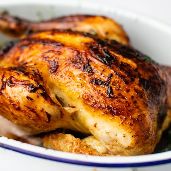 Juicy buttermilk roast chicken