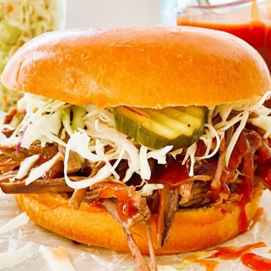 Instant Pot BBQ Brisket Sandwiches