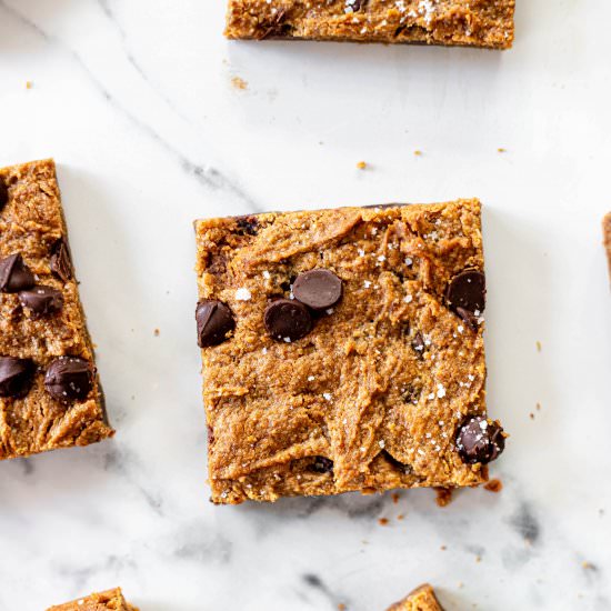 Vegan Chocolate Chip Blondies