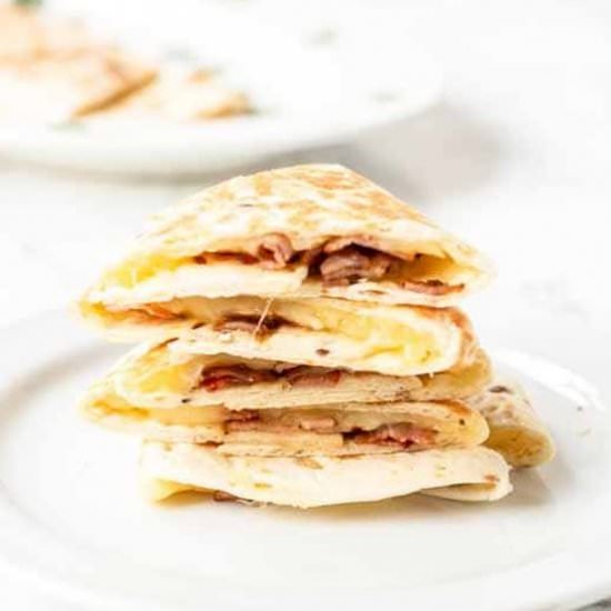 Bacon quesadillas