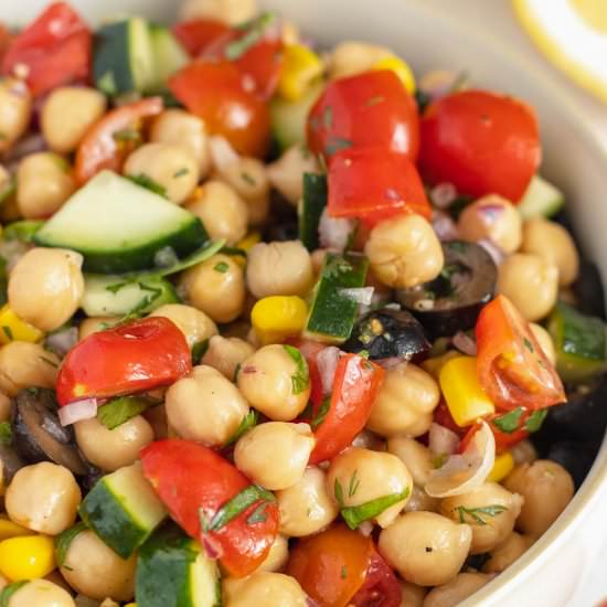 Easy Chickpea Salad