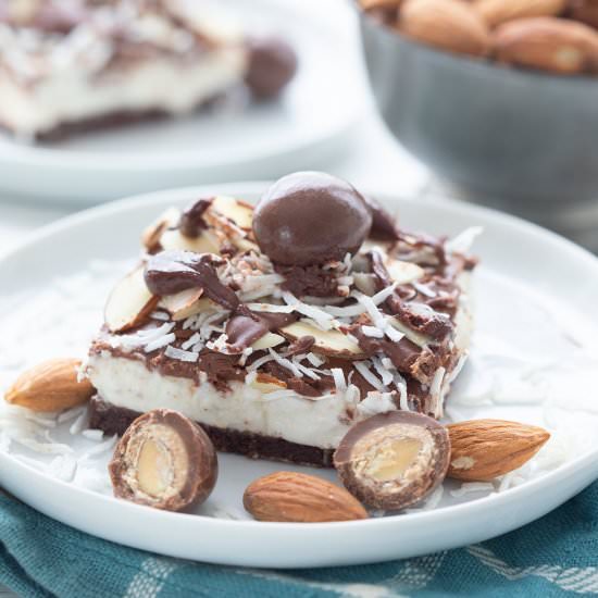 Keto Almond Joy Cheesecake Bars