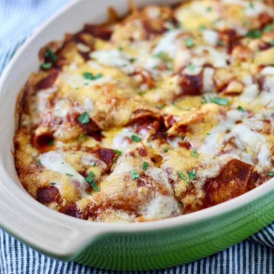 Easy Chicken Enchilada Casserole