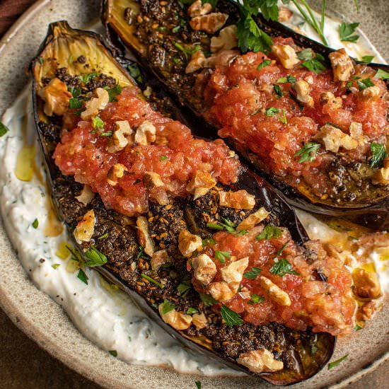 Za’atar roasted eggplant