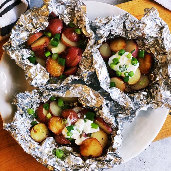 Grilled Potatoes in Foil