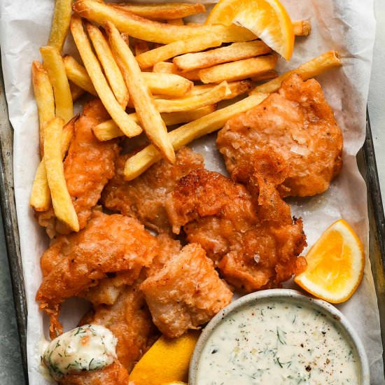 Beer Battered Alaska Cod