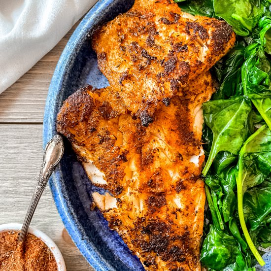 Easy Blackened Cod