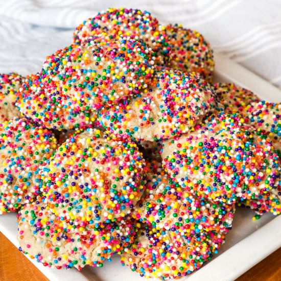 Cream Cheese Cookies with Sprinkles