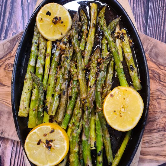 Roasted Chilli and Lemon Asparagus
