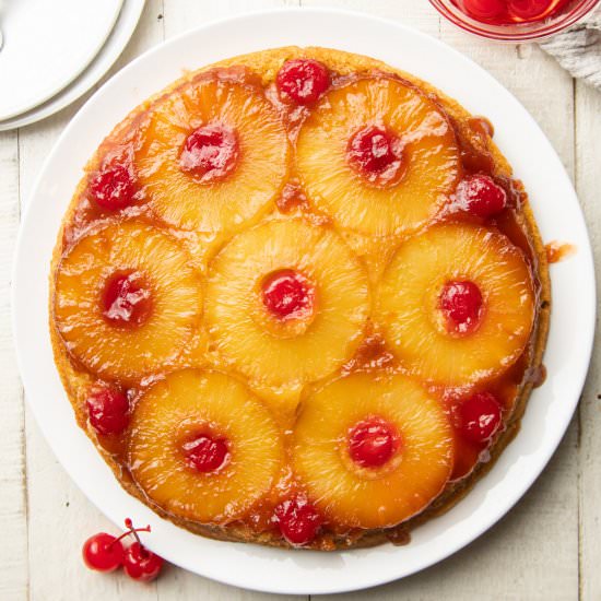Vegan Pineapple Upside Down Cake