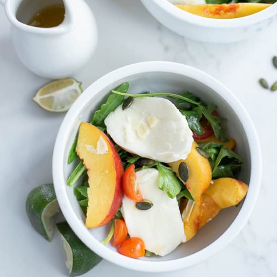 Peach Tomato Caprese Salad