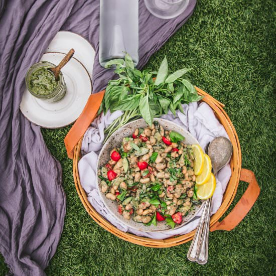 Pesto White Bean Salad