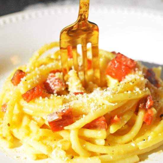 Smoked Salmon Carbonara