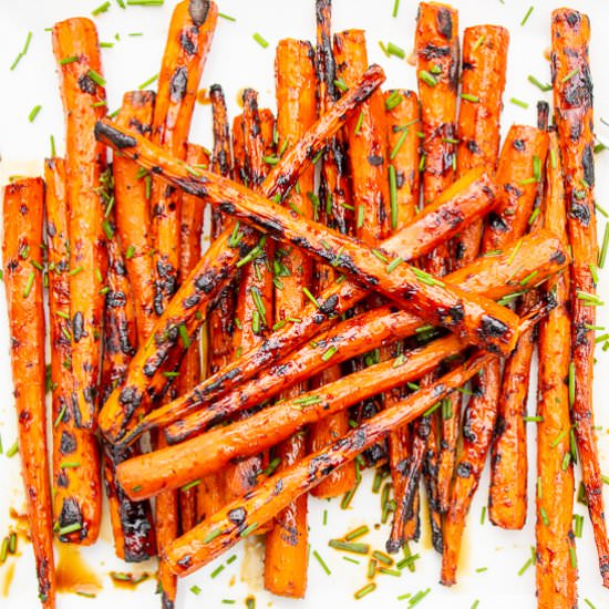 Glazed Balsamic Carrots (Grilled)