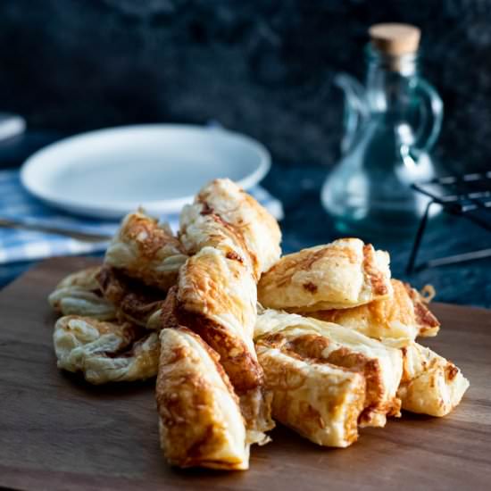 Cheese and Marmite Twists