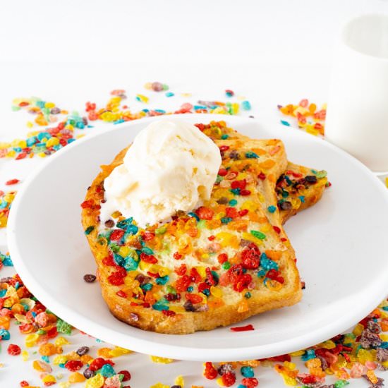 Fruity Pebbles French Toast