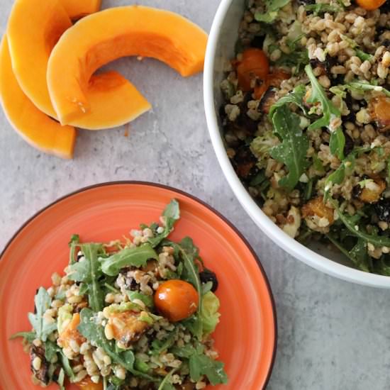 Farro Salad with Butternut Squash