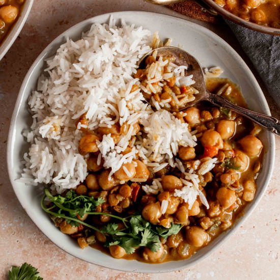 chickpea and lentil curry