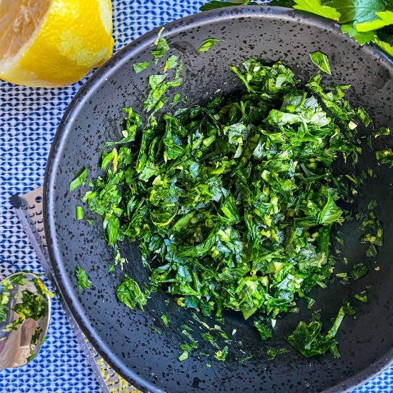 Classic Italian Gremolata Sauce