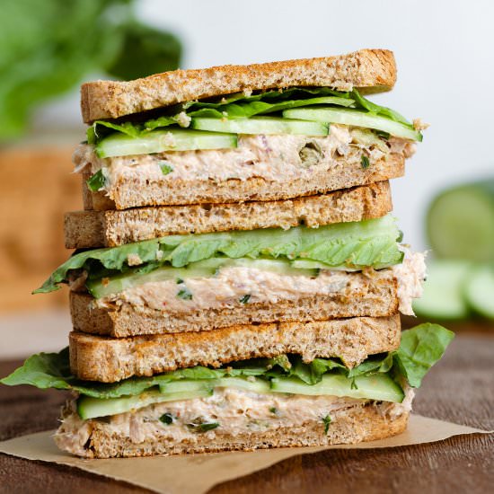 Tuna Cucumber Sandwich