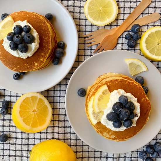Lemon ricotta pancakes