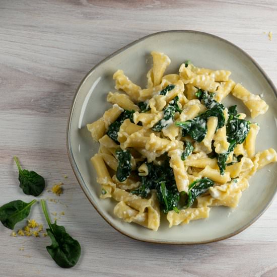 Pasta with Lemon Ricotta Sauce!