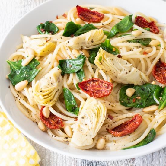 Spinach Artichoke Pasta