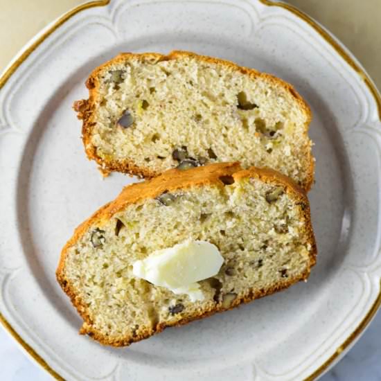 Cream Cheese Banana Pecan Bread